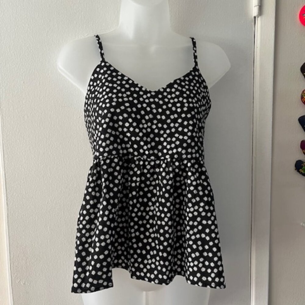 Pretty Floral Flared Top
